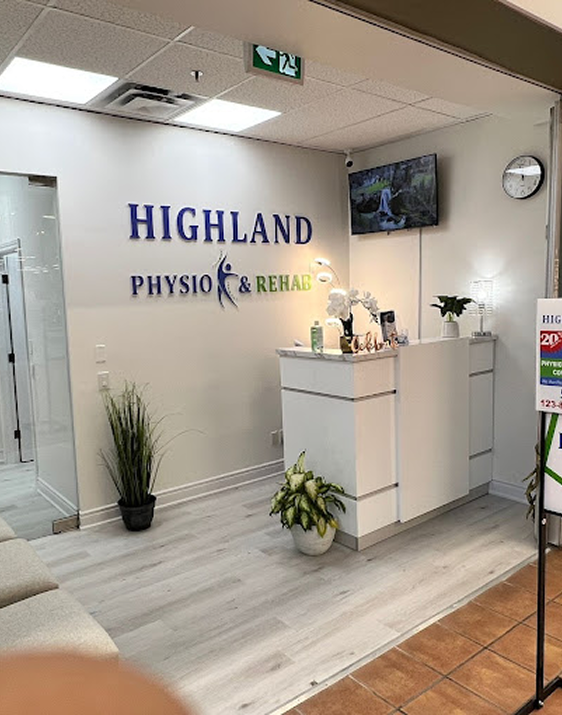 Reception at Highland Physio & Rehab