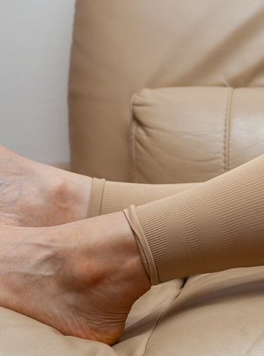 Compression socks fitting