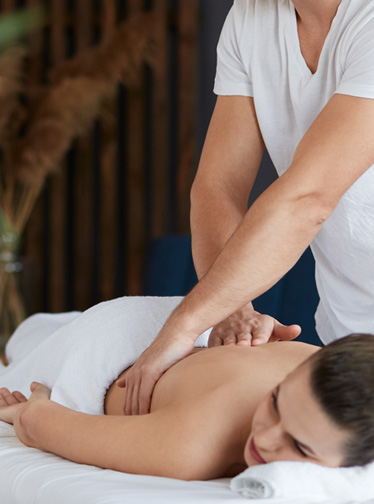 Massage therapy session